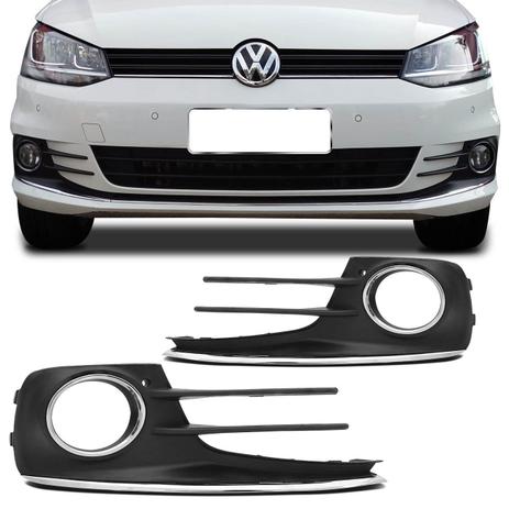 Grade Moldura Farol Milha Fox SpaceFox 2015 2016 2017 2018 Preto Friso Aro Cromados - Prime Menor preço em Grade Moldura Farol Milha Fox SpaceFox 2015 2016 2017 2018 Preto Friso Aro Cromados - Prime