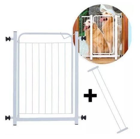 Grade Portão De Segurança P/ Porta + Kit 3 Extensores - Spaçoshop Menor preço em Grade Portão De Segurança P/ Porta + Kit 3 Extensores - Spaçoshop
