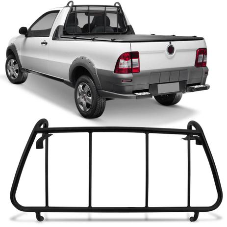 Grade Vigia Fiat Strada Trekking 07 A 16 Fire 07 A 12 Working 10 A 16 Cabine Simples Preto - Vf Menor preço em Grade Vigia Fiat Strada Trekking 07 A 16 Fire 07 A 12 Working 10 A 16 Cabine Simples Preto - Vf