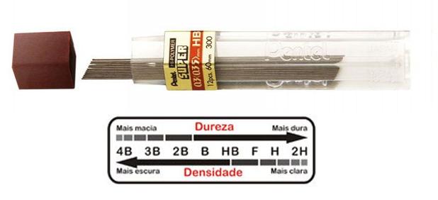 Grafite Hi-Polymer Super 0,3 mm Tubo C/12 Minas Pentel Menor preço em Grafite Hi-Polymer Super 0,3 mm Tubo C/12 Minas Pentel