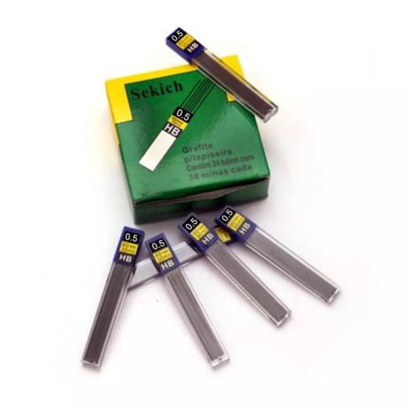 Grafite para lapiseira 0.5 mm Sekich 72 tubos - Produto nacional Menor preço em Grafite para lapiseira 0.5 mm Sekich 72 tubos - Produto nacional