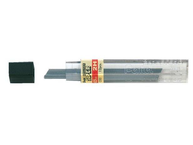 Grafite Pentel Hi-polymer Super 0.5 2h Tubo Com 12 Menor preço em Grafite Pentel Hi-polymer Super 0.5 2h Tubo Com 12