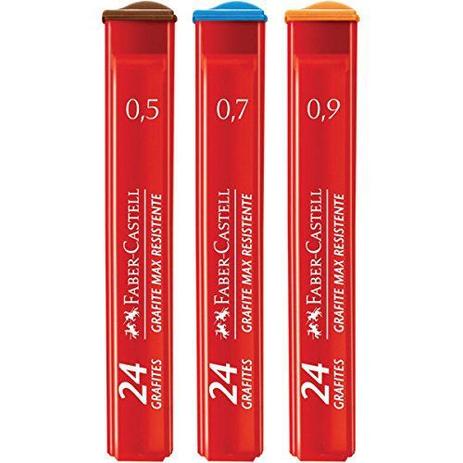 Grafites 0.9 B 12 Tubos x 24 Minas Cx. C/14 Faber-Castell - Faber casterll Menor preço em Grafites 0.9 B 12 Tubos x 24 Minas Cx. C/14 Faber-Castell - Faber casterll
