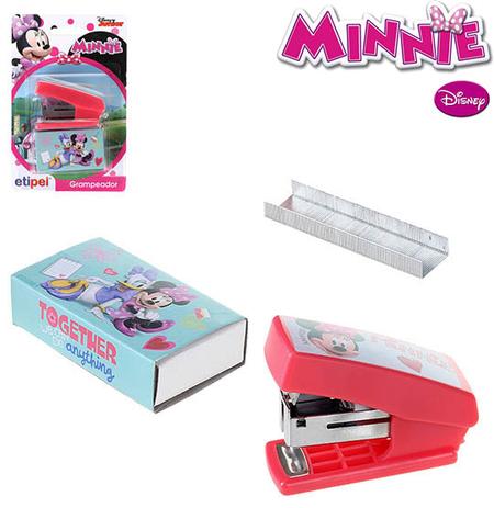 Grampeador de metal / plastico com extrator de grampo + caixa com 500 grampos minnie - Etipel Menor preço em Grampeador de metal / plastico com extrator de grampo + caixa com 500 grampos minnie - Etipel