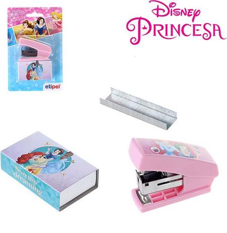 Grampeador de metal / plastico com extrator de grampo + caixa com 500 grampos princesas - Etipel Menor preço em Grampeador de metal / plastico com extrator de grampo + caixa com 500 grampos princesas - Etipel