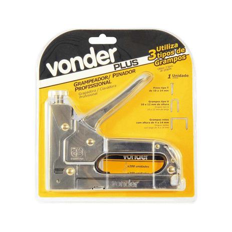 Grampeador Pinador Plus - Vonder Menor preço em Grampeador Pinador Plus - Vonder