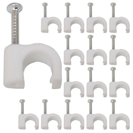 Grampo Fixa Cabo Coaxial Rg59 Fio Feb D65 Miguelão 6mm Kit 2000 Unidades Vonder Branco Menor preço em Grampo Fixa Cabo Coaxial Rg59 Fio Feb D65 Miguelão 6mm Kit 2000 Unidades Vonder Branco
