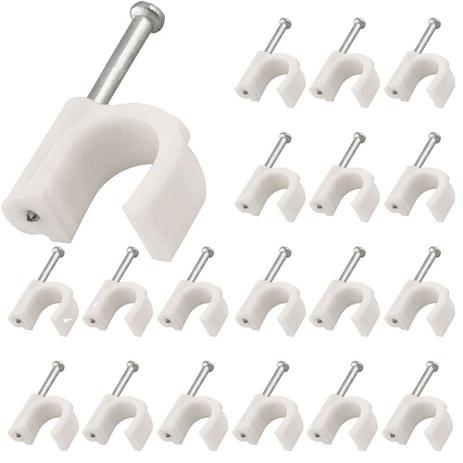 Grampo Miguelão Fixa Cabo Fio Branco 10mm Kit 1000 Unidades - Vonder Menor preço em Grampo Miguelão Fixa Cabo Fio Branco 10mm Kit 1000 Unidades - Vonder