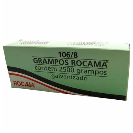 Grampo para grampeador 106/8 galvanizado rocama / 260grs / mgs Menor preço em Grampo para grampeador 106/8 galvanizado rocama / 260grs / mgs