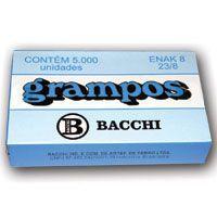 Grampo para Grampeador 23/8 Galvanizado 5000 Grampos - Bacchi Menor preço em Grampo para Grampeador 23/8 Galvanizado 5000 Grampos - Bacchi