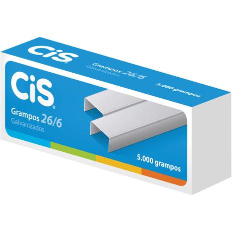 Grampo para Grampeador 26/6 Galvanizado 5000 Grampos (7896326999547) - Sertic Menor preço em Grampo para Grampeador 26/6 Galvanizado 5000 Grampos (7896326999547) - Sertic