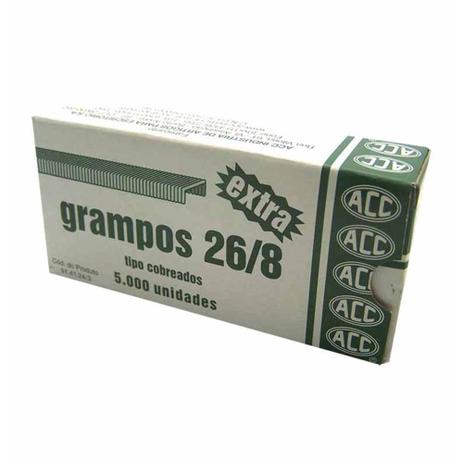 Grampo para grampeador 26/8 cobreado / 5000un / acc é boa?