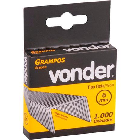 Grampo Reto de 6 Mm, Espessura 1,2 Mm, Vonder Menor preço em Grampo Reto de 6 Mm, Espessura 1,2 Mm, Vonder