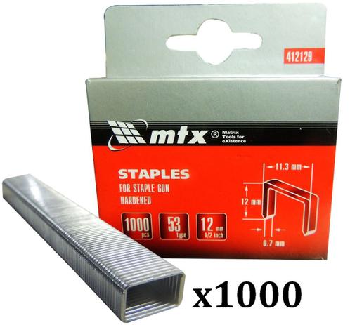 Grampo Tipo 53 De 10mm 1.000 Unidades - Mtx Menor preço em Grampo Tipo 53 De 10mm 1.000 Unidades - Mtx