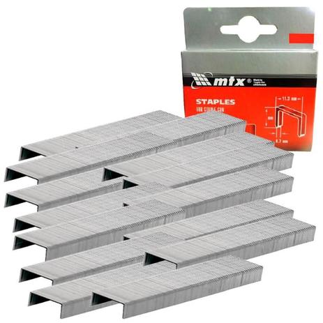 Grampos 106 para Grampeador Tapeceiro 8 MM Caixa com 1.000 Unidades MTX Menor preço em Grampos 106 para Grampeador Tapeceiro 8 MM Caixa com 1.000 Unidades MTX