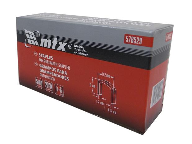 Grampos Para Grampeador Pneumático 6mm 576529 MTX Menor preço em Grampos Para Grampeador Pneumático 6mm 576529 MTX