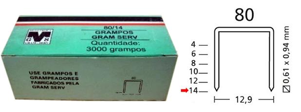 Grampos Para Grampeador Rocama Com 3000 Grampos 80/14 - Gram serv Menor preço em Grampos Para Grampeador Rocama Com 3000 Grampos 80/14 - Gram serv