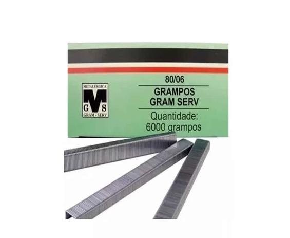 Grampos Para Grampeador Rocama Com 6000 Grampos 80/06 - Gram-serv Menor preço em Grampos Para Grampeador Rocama Com 6000 Grampos 80/06 - Gram-serv