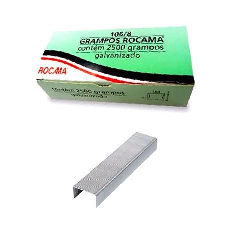 Grampos Tapeceiro Artesanatos 106/8 galvanizado com 2500 - rocama Menor preço em Grampos Tapeceiro Artesanatos 106/8 galvanizado com 2500 - rocama
