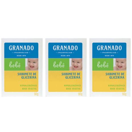 Granado Bebê Sabonete 90g (Kit C/03) Menor preço em Granado Bebê Sabonete 90g (Kit C/03)