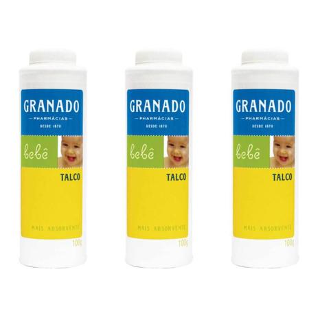 Granado Bebê Talco Infantil 100g (Kit C/03) Menor preço em Granado Bebê Talco Infantil 100g (Kit C/03)
