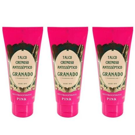 Granado Pink Talco Cremoso 100g (Kit C/03) Menor preço em Granado Pink Talco Cremoso 100g (Kit C/03)