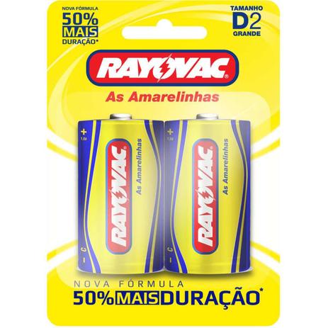 Grande D com 2 Pilhas - Rayovac Menor preço em Grande D com 2 Pilhas - Rayovac