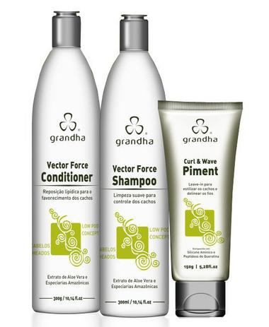 Grandha Curl Wave Vector Force Kit Cabelos Cacheados - Grandha Profissional Menor preço em Grandha Curl Wave Vector Force Kit Cabelos Cacheados - Grandha Profissional