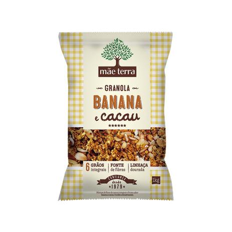 Granola Banana e Cacau Mãe Terra 1Kg Menor preço em Granola Banana e Cacau Mãe Terra 1Kg