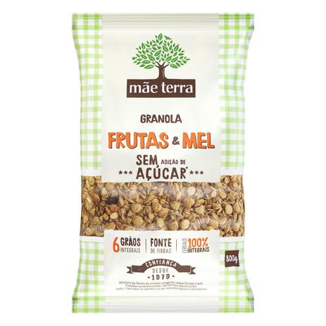 Granola de Frutas e Mel Sem Adição de Açúcar Mãe Terra 800g Menor preço em Granola de Frutas e Mel Sem Adição de Açúcar Mãe Terra 800g