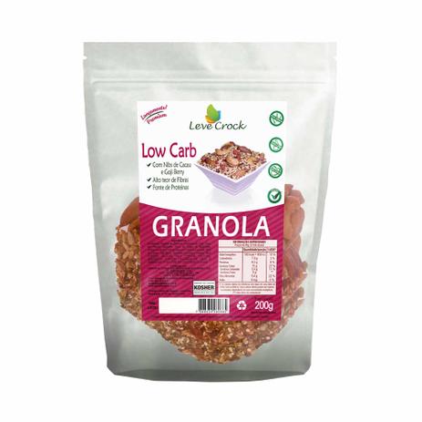 Granola Low Carb Nibs De Cacau E Goji Berry - Leve Crock - 200g Menor preço em Granola Low Carb Nibs De Cacau E Goji Berry - Leve Crock - 200g