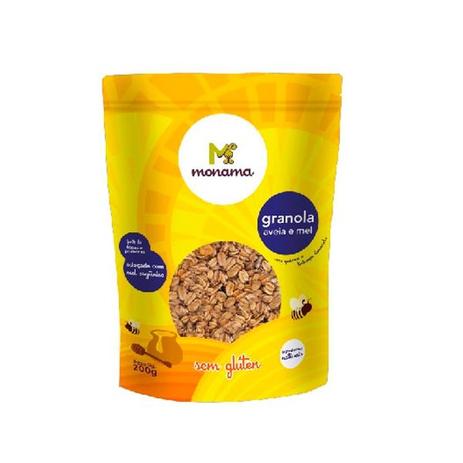 Granola Orgânica Aveia e Mel Monama 200g Menor preço em Granola Orgânica Aveia e Mel Monama 200g
