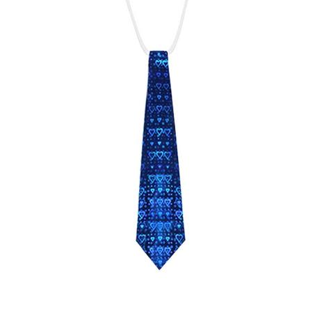 Gravata Metalizada Holográfica Azul 12 unidades - Festabox Menor preço em Gravata Metalizada Holográfica Azul 12 unidades - Festabox