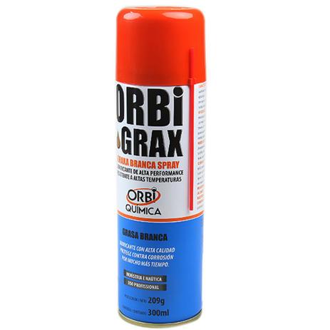 Graxa Branca em Spray 300ml - Orbi Química Menor preço em Graxa Branca em Spray 300ml - Orbi Química