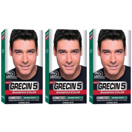 Grecin 5 Shampoo Tonalizante Castanho Escuro 60ml (Kit C/03) é boa?