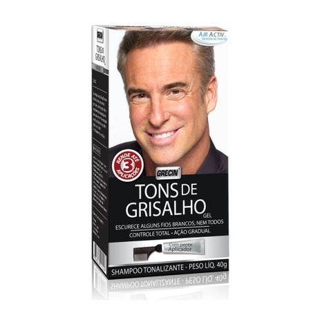 Grecin Tons De Grisalho Shampoo Tonalizante 40g Menor preço em Grecin Tons De Grisalho Shampoo Tonalizante 40g