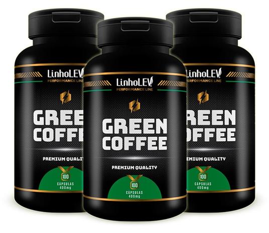 Green Coffee (Café Verde) KIT com 3 Frascos 300 cápsulas - Linholev Menor preço em Green Coffee (Café Verde) KIT com 3 Frascos 300 cápsulas - Linholev
