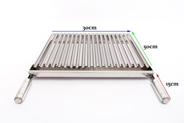 Grelha Argentina (Parrilha) 30x50 cm de Inox para Churrascos - Soberano Grill Menor preço em Grelha Argentina (Parrilha) 30x50 cm de Inox para Churrascos - Soberano Grill