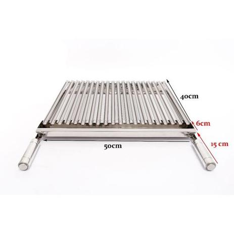 Grelha Argentina (Parrilha) 50x40 cm de Inox para Churrascos - Soberano Grill Menor preço em Grelha Argentina (Parrilha) 50x40 cm de Inox para Churrascos - Soberano Grill