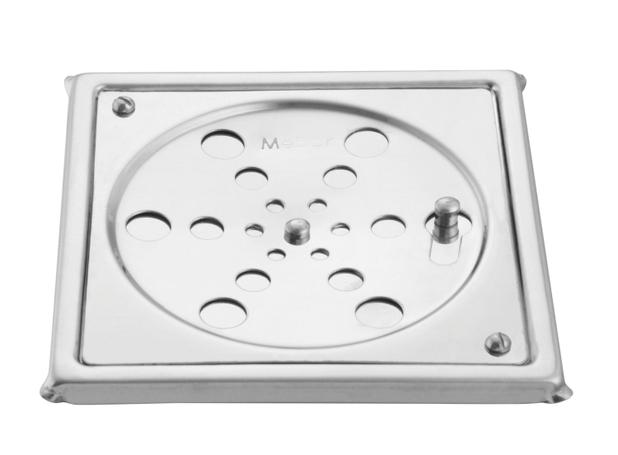 Grelha Fecho Caixilho Inox Qdr 1410 C 10Cm acabamento cromado Meber Metais Menor preço em Grelha Fecho Caixilho Inox Qdr 1410 C 10Cm acabamento cromado Meber Metais