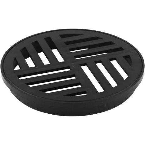 Grelha Para Ralo Com Porta Grelha Preto 15cm Redondo - Leão Metais Menor preço em Grelha Para Ralo Com Porta Grelha Preto 15cm Redondo - Leão Metais