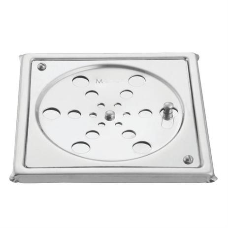 Grelha Quadrada Para Ralo Meber Com Fecho E Caixilho Inox Cromada Menor preço em Grelha Quadrada Para Ralo Meber Com Fecho E Caixilho Inox Cromada