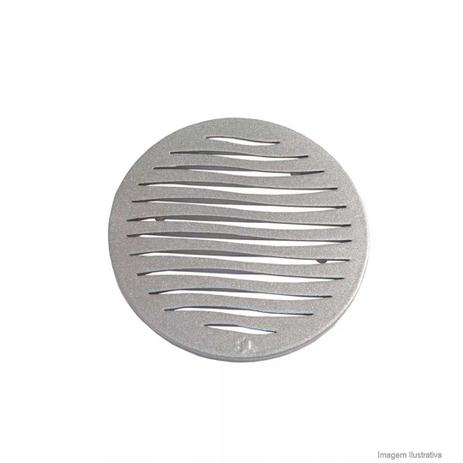 Grelha Redonda 100mm Prata Inox Tigre Tigre Menor preço em Grelha Redonda 100mm Prata Inox Tigre Tigre