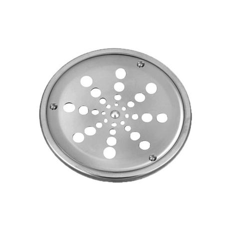 Grelha Redonda em Inox Alto Brilho com Caixilho sem Fecho 15cm - Casanova Menor preço em Grelha Redonda em Inox Alto Brilho com Caixilho sem Fecho 15cm - Casanova
