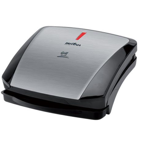 Grill Britania Saude INOX Chapa Antiaderente 127V GRILL e Sanduicheira Menor preço em Grill Britania Saude INOX Chapa Antiaderente 127V GRILL e Sanduicheira