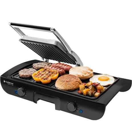 Grill Cadence Sapore 1500 Chapa Dupla GRL500 1500W 127V Menor preço em Grill Cadence Sapore 1500 Chapa Dupla GRL500 1500W 127V
