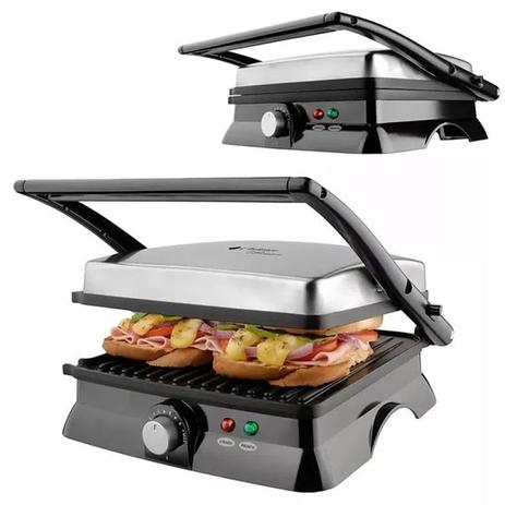 Grill E Sanduicheira Elétrica Inox Cadence Premier Grl299 Menor preço em Grill E Sanduicheira Elétrica Inox Cadence Premier Grl299