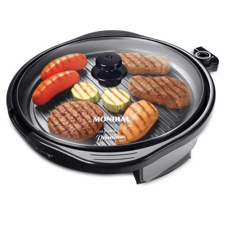 Grill Redondo Cook Grill Mondial 40 Premium G-03 - 127V Menor preço em Grill Redondo Cook Grill Mondial 40 Premium G-03 - 127V