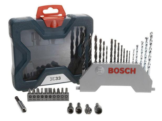 GSR 7-14E Furadeira/ Parafusadeira 400W 127V/220V + Kit de Acessórios Profissionais V-line Bosch, 33 Peças C/ MaLETA Menor preço em GSR 7-14E Furadeira/ Parafusadeira 400W 127V/220V + Kit de Acessórios Profissionais V-line Bosch, 33 Peças C/ MaLETA