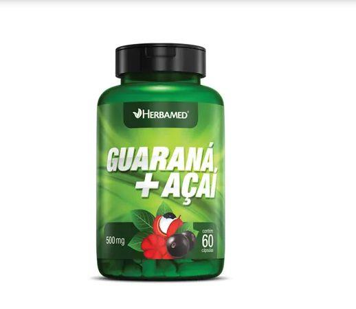 Guaraná com Açai 500mg - 60 Cápsulas - Herbamed Menor preço em Guaraná com Açai 500mg - 60 Cápsulas - Herbamed
